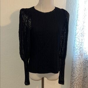 Bold sleeved lace top